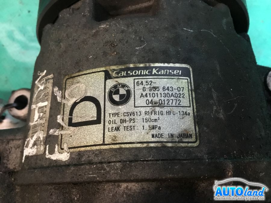 Compresor AC BMW 3 (E46) 2001-2005 Cod A4101130A022