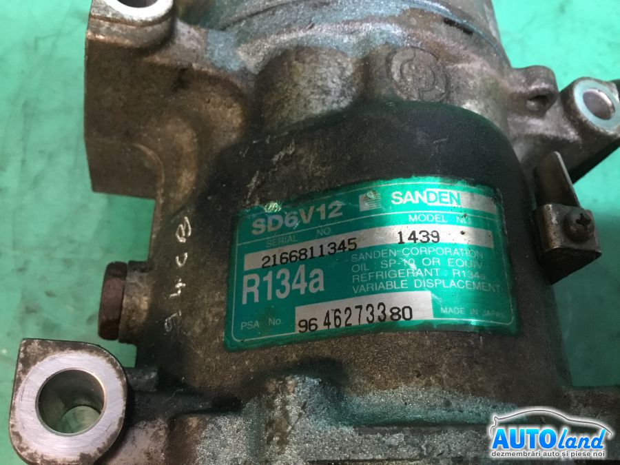 Compresor AC CITROEN C2 (JM_) 2003-2025 Cod 9646273380