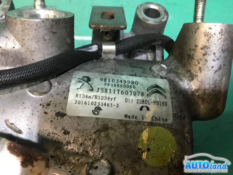 Compresor AC CITROEN C3 III (Phase I, 2016) 2016-2020 Cod 9810349980