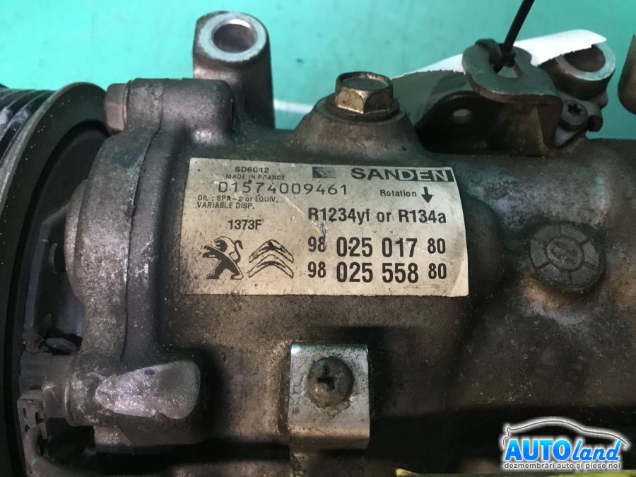 Compresor AC CITROEN C4 Cactus hatchback 2014-2025 Cod 9802555880