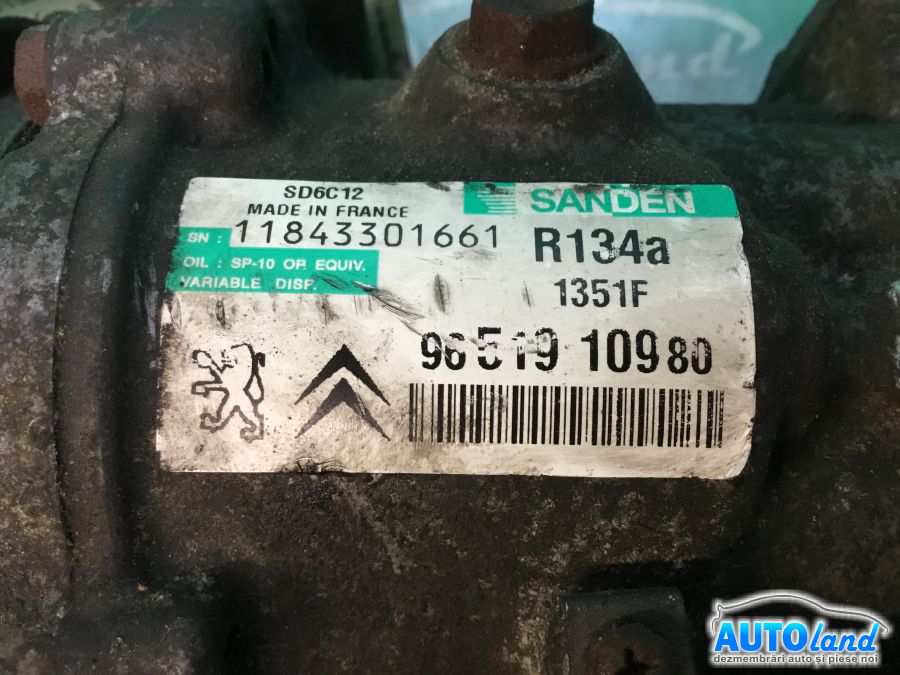 Compresor AC CITROEN C4 (LC_) 2004-2025 Cod 9651910980