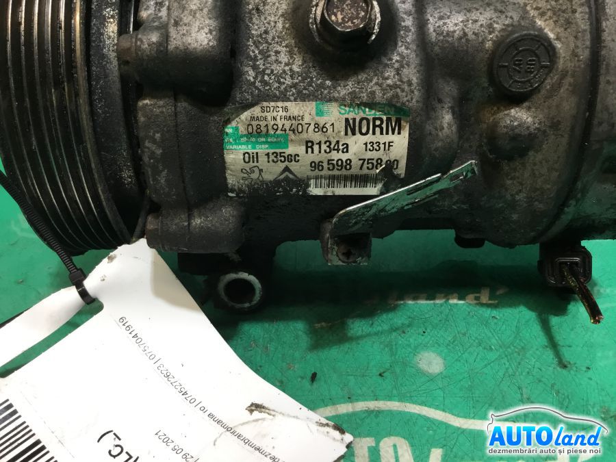 Compresor AC CITROEN C4 (LC_) 2004-2025 Cod 9659875880