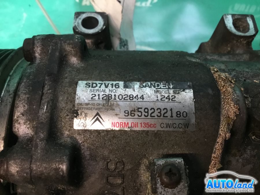 Compresor AC CITROEN C5 (DC_) 2001-2004 Cod 1242
