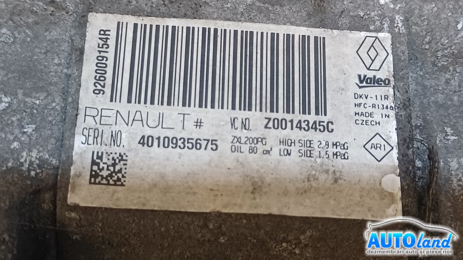 Compresor AC DACIA LOGAN II 2012-2025 Cod 926009154R