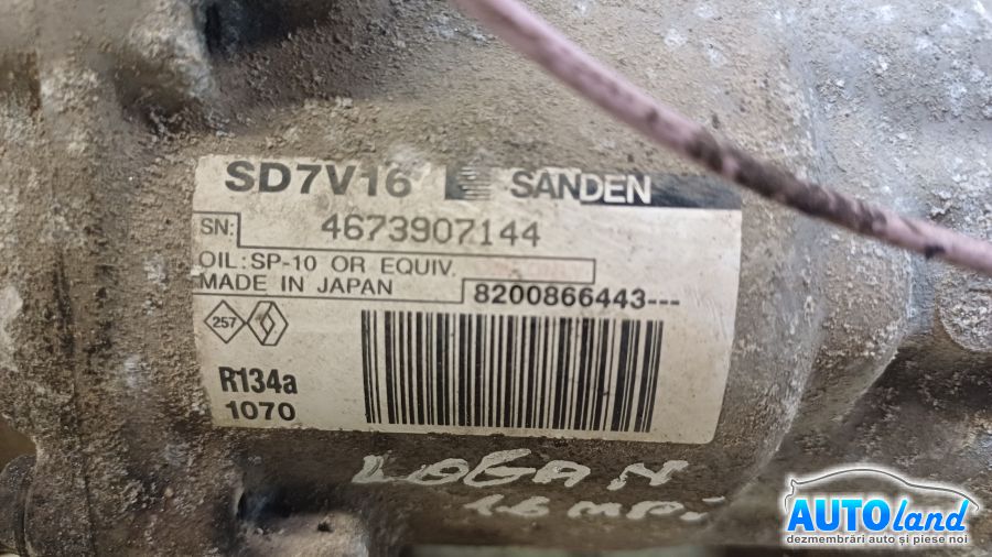 Compresor AC DACIA LOGAN (LS_) 2004-2025 Cod 8200866443