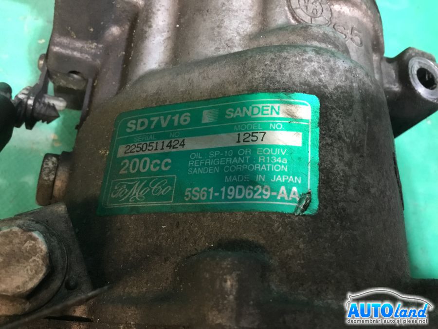 Compresor AC FORD FUSION (JU_) 2002-2025 Cod 5S6119D629AA