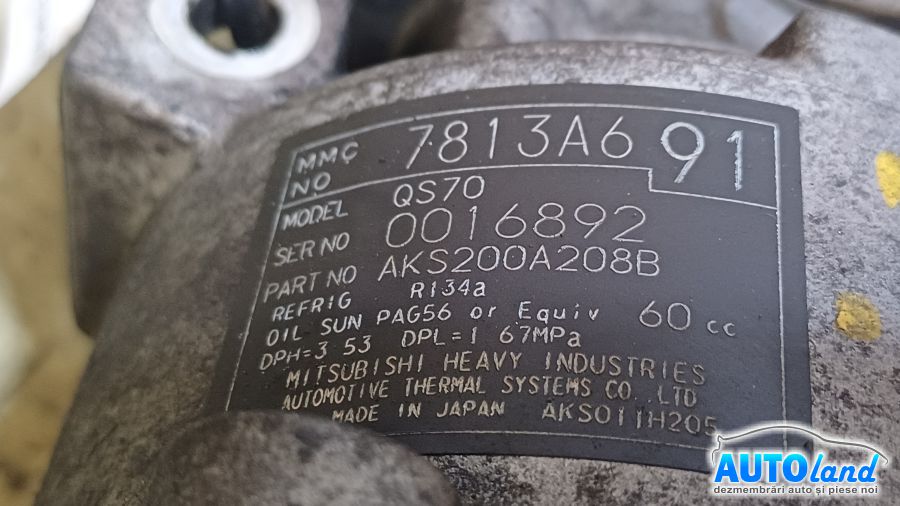 Compresor AC MITSUBISHI ASX (GAW) 2010-2025 Cod 7813A691