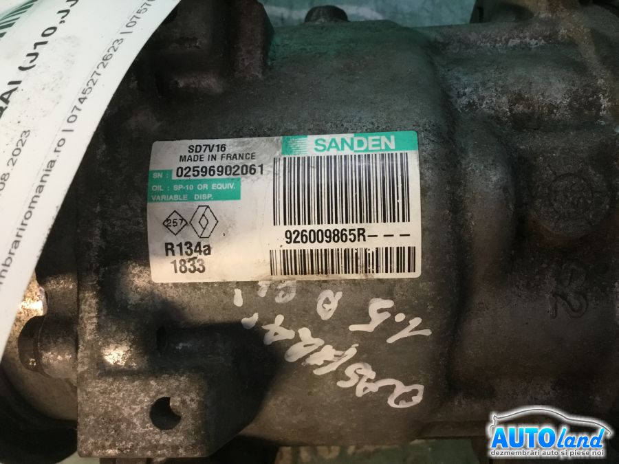 Compresor AC NISSAN QASHQAI (J10,JJ10) 2007-2026 Cod 926009865R
