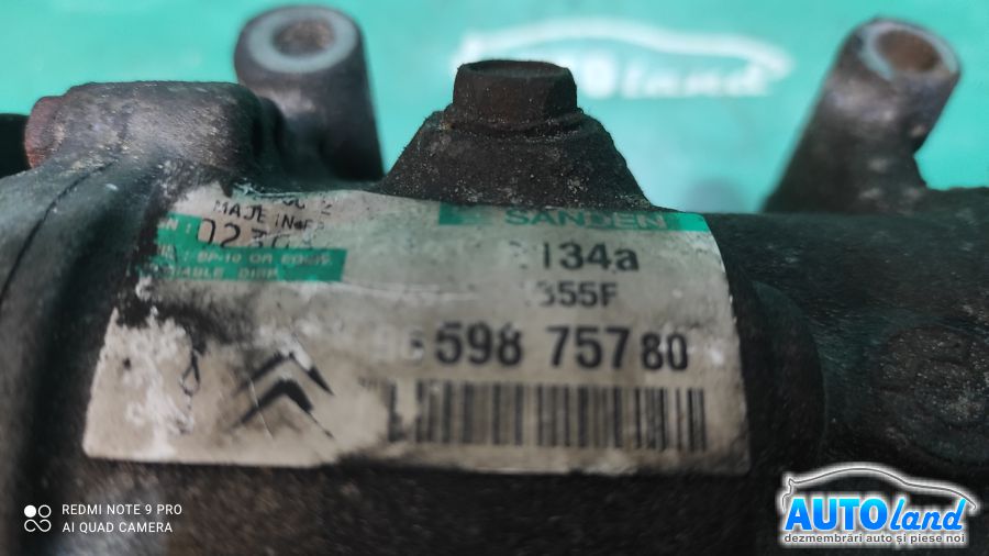 Compresor AC PEUGEOT 206 CC (2D) 2000-2025 Cod 965975780