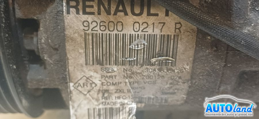 Compresor AC RENAULT CAPTUR 2013-2026 Cod 92600CA010
