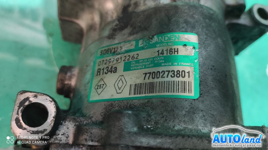 Compresor AC RENAULT CLIO II 1998-2001 Cod 7700273801