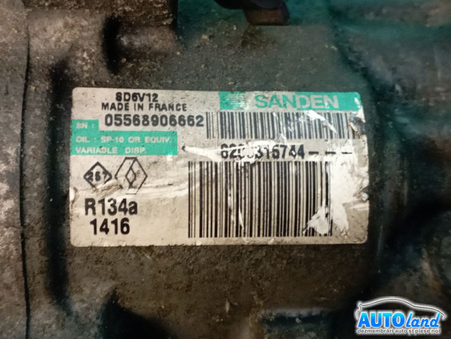 Compresor AC RENAULT CLIO II (BB0/1/2_,CB0/1/2_) 1998-2025 Cod 8200315744