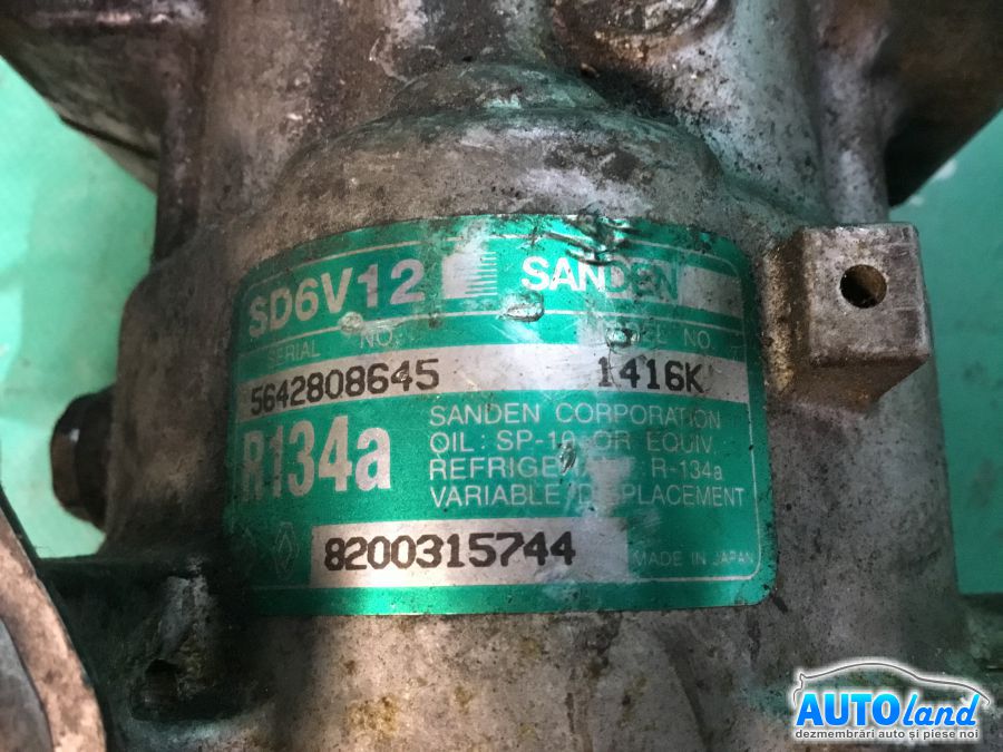 Compresor AC RENAULT CLIO II (BB0/1/2_,CB0/1/2_) 1998-2025 Cod 8200315744