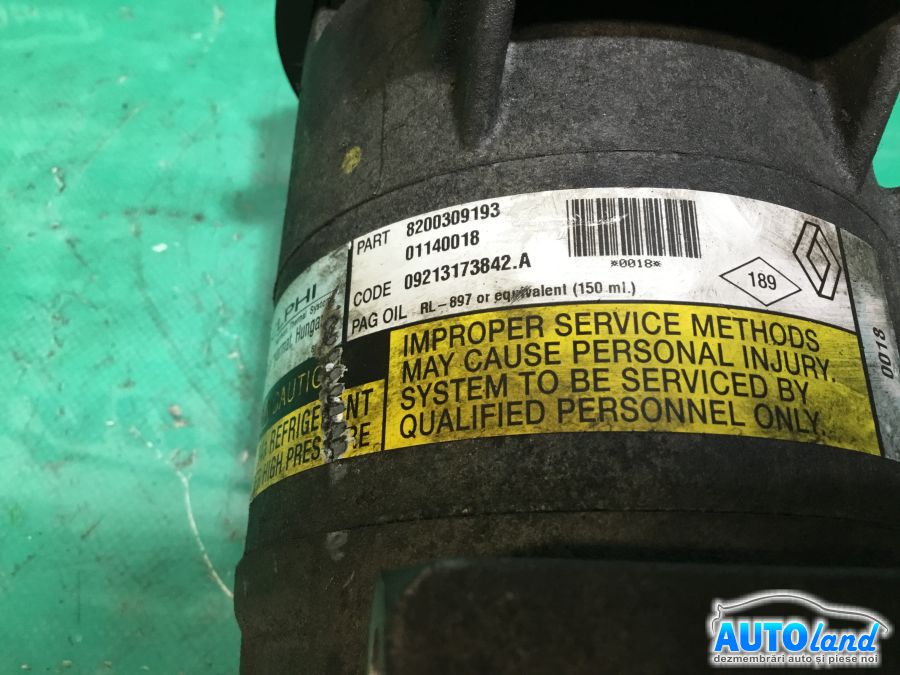 Compresor AC RENAULT SCENIC II (JM0/1_) 2003-2025 Cod 8200309193