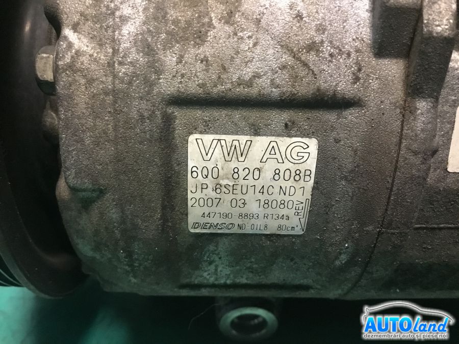 Compresor AC SEAT IBIZA IV (6J5,6P1) 2008-2017 Cod 6Q0820808B