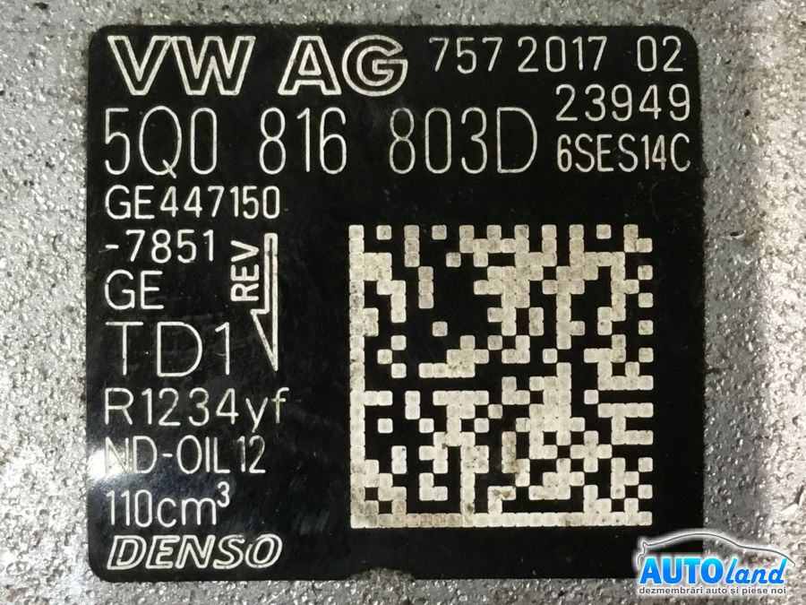 Compresor AC SEAT Leon III Combi (facelift 2016) 2016-2020 Cod 5Q0816803D