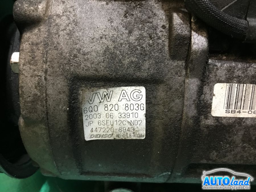 Compresor AC VOLKSWAGEN POLO (9N_) 2001-2025 Cod 6Q0820803G