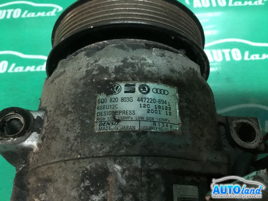 Compresor AC VOLKSWAGEN POLO (9N_) 2001-2025 Cod 6Q0820803G
