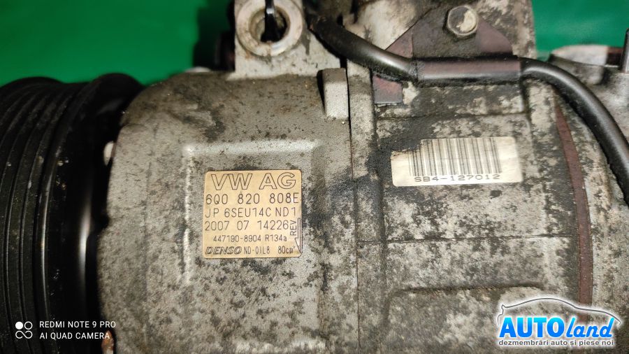 Compresor AC VOLKSWAGEN POLO (9N_) 2001-2025 Cod 6Q0820808E