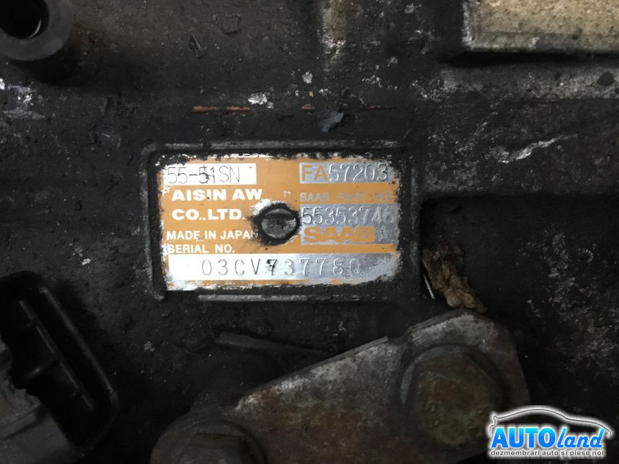 Cutie de viteza automata SAAB 9-3 (YS3F) 2002-2025 Cod 55353746