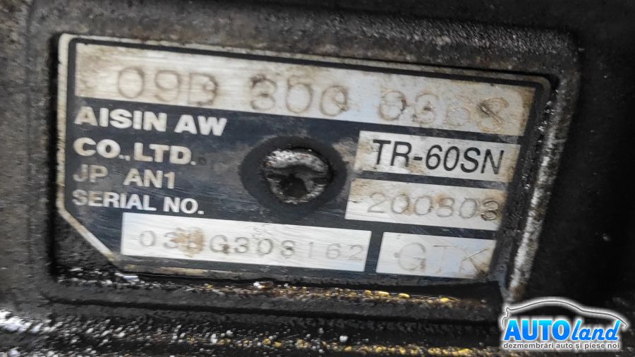 Cutie de viteza automata VOLKSWAGEN TOUAREG (7LA,7L6,7L7) 2002-2025 Cod GTK