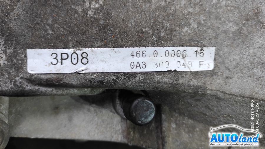 Cutie de viteza manuala AUDI A4 (8EC) 2004-2008 Cod 0A3300040F