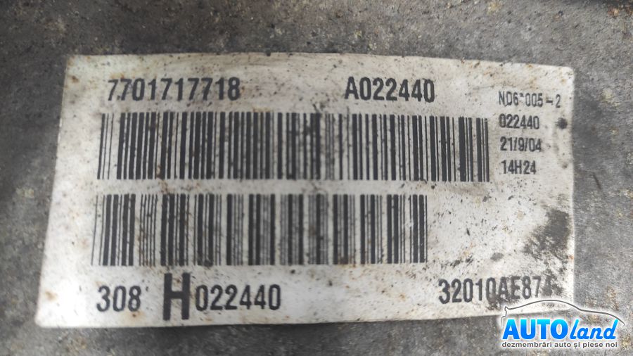 Cutie de viteza manuala NISSAN PRIMERA (P12) 2002-2025 Cod 7701717718