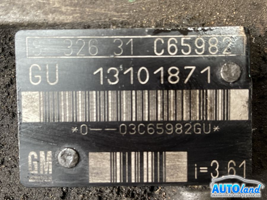 Cutie de viteza manuala SAAB 9-3 Cabriolet (YS3F) 2003-2025 Cod 13101871