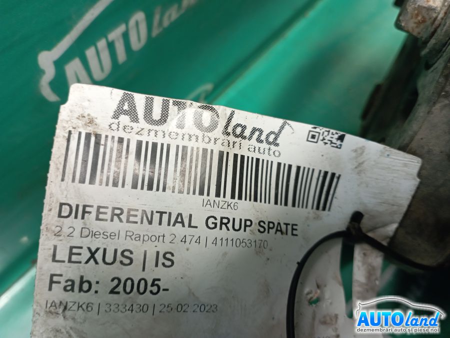 Diferential Grup Spate LEXUS IS 2005-2025 Cod 4111053170