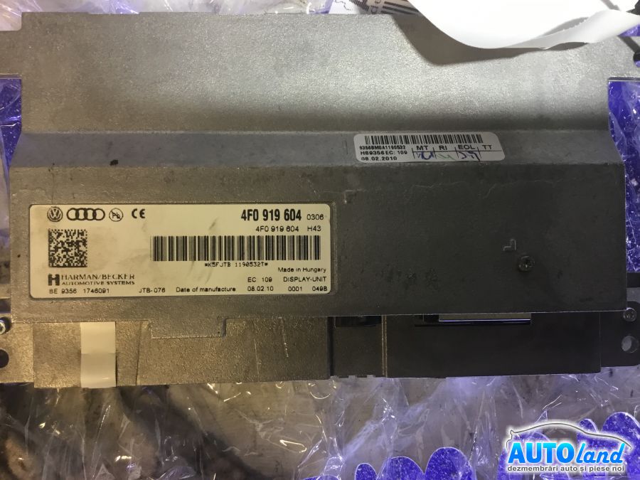 Display AUDI A4 (8K2) 2007-2025 Cod 4F0919604
