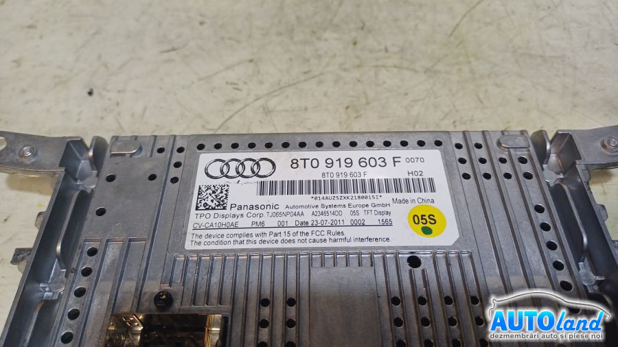 Display AUDI A4 (8K2) 2007-2025 Cod 8T0919603F