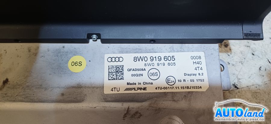 Display AUDI A4 Avant (B9 8W) 2015-2018 Cod 8W0919605