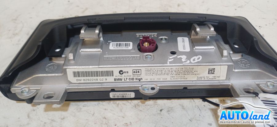 Display BMW 3 (F30) 2011-2026 Cod 9292248