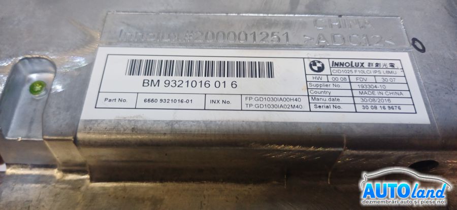 Display BMW 5 (F10) 2010-2026 Cod 9321016