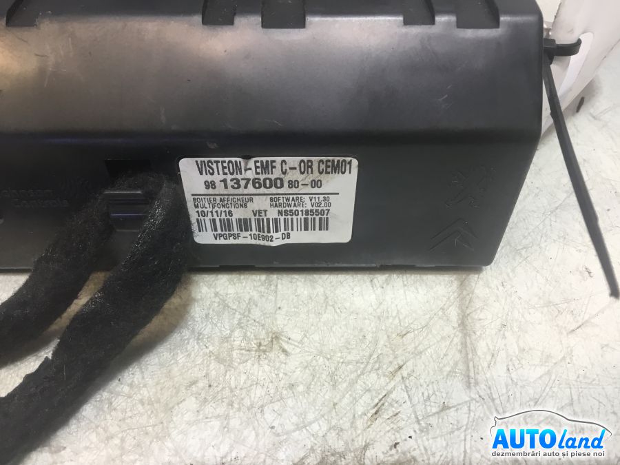 Display CITROEN C-ELYSEE 2012-2025 Cod 9813760080