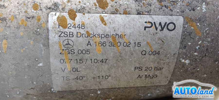 Diverse MERCEDES-BENZ GL (X166) 2012-2015 Cod A1663200215