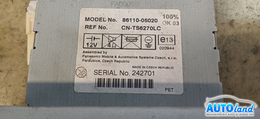 Diverse TOYOTA AVENSIS (T25) 2003-2026 Cod 8611005020