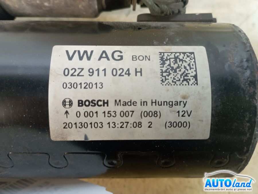Electromotor AUDI A1 (8X1) 2010-2025 Cod 02Z911024H