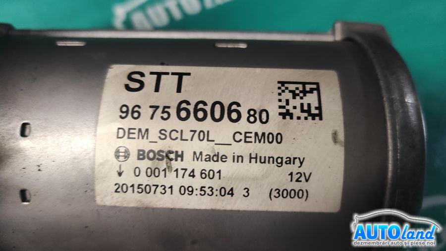 Electromotor CITROEN C4 (B7) 2009-2025 Cod 9675660680