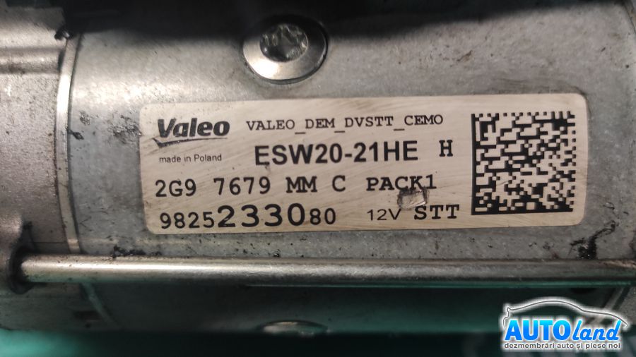 Electromotor CITROEN C4 Cactus hatchback 2014-2025 Cod 9825233080