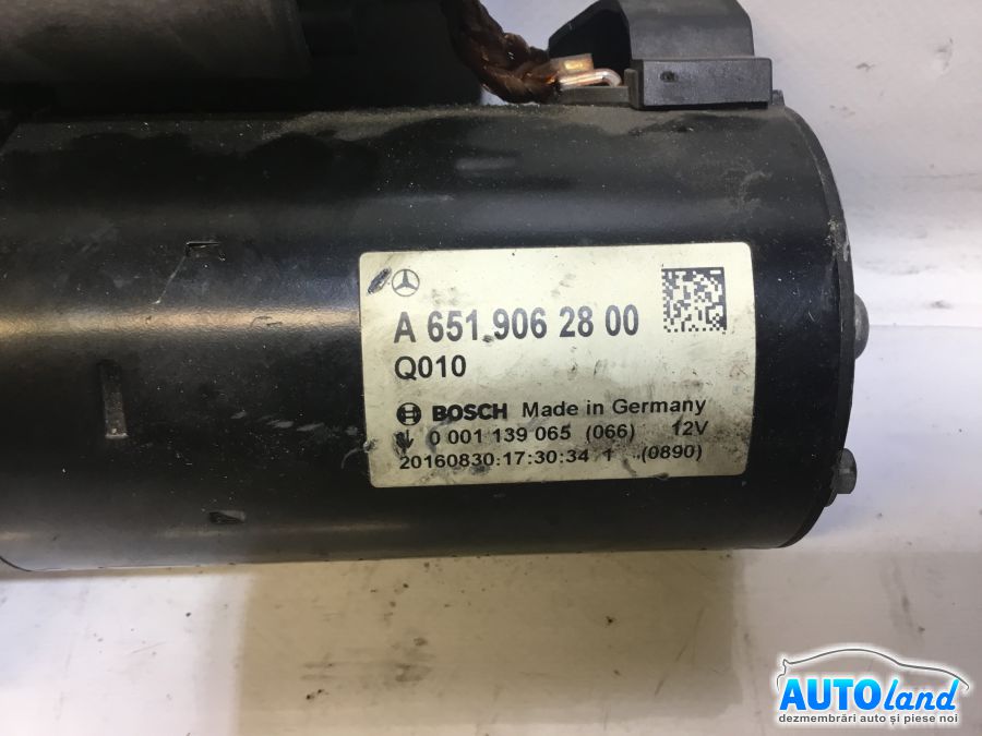 Electromotor MERCEDES-BENZ C-CLASS (W205) 2013-2025 Cod A6519062800