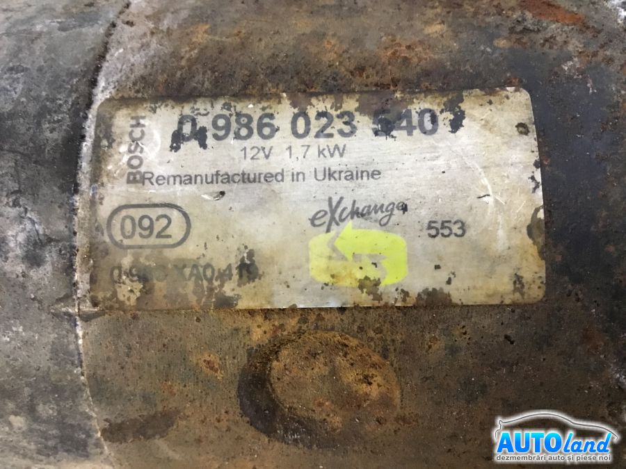 Electromotor NISSAN X-TRAIL (T30) 2001-2025 Cod 0986023540