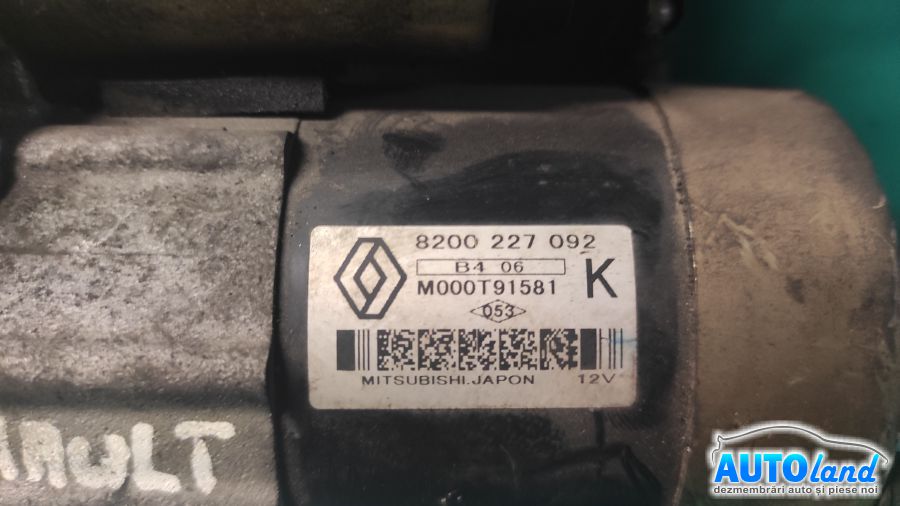 Electromotor RENAULT CLIO II (BB0/1/2_,CB0/1/2_) 1998-2025 Cod 8200227092