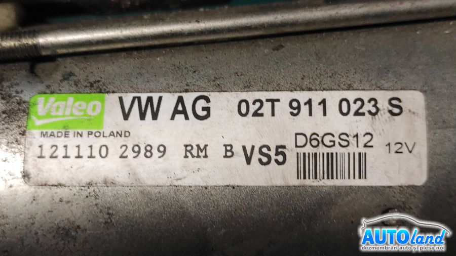 Electromotor SEAT IBIZA V (6J5) 2008-2025 Cod 02T911023S