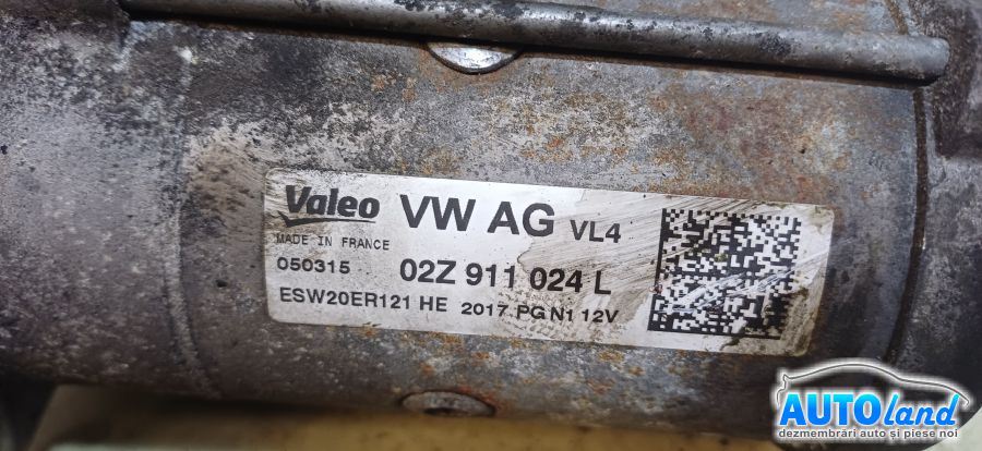 Electromotor SKODA OCTAVIA (5E3) 2012-2025 Cod 02Z911024L