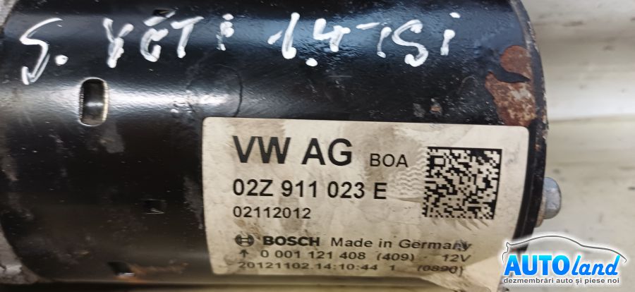Electromotor SKODA YETI (5L) 2009-2025 Cod 02Z911023E