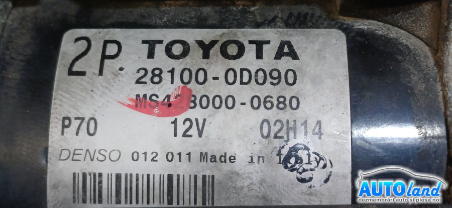 Electromotor TOYOTA AVENSIS limuzina (T25) 2003-2025 Cod 281000D090