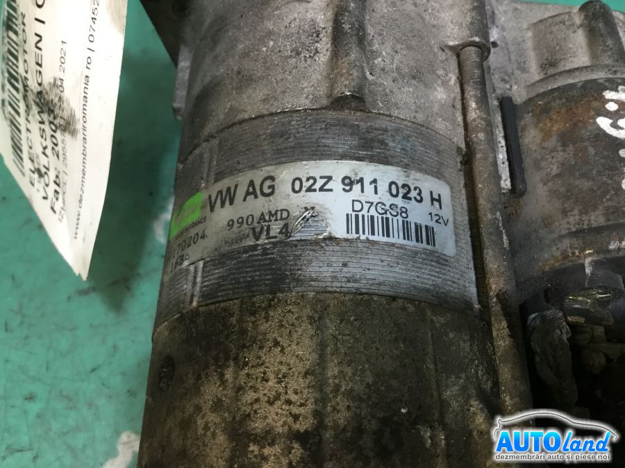 Electromotor VOLKSWAGEN GOLF V (1K1) 2003-2025 Cod 02Z911023H