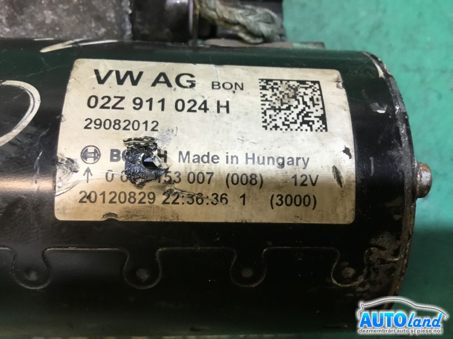 Electromotor VOLKSWAGEN GOLF VI 2008-2025 Cod 02Z911024H