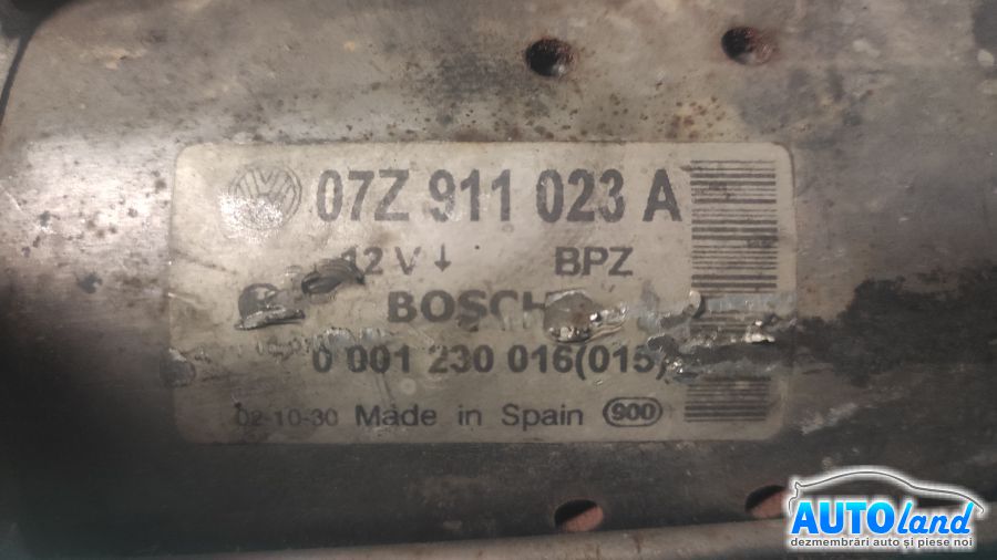 Electromotor VOLKSWAGEN TOUAREG (7LA,7L6,7L7) 2002-2025 Cod 07Z911023A